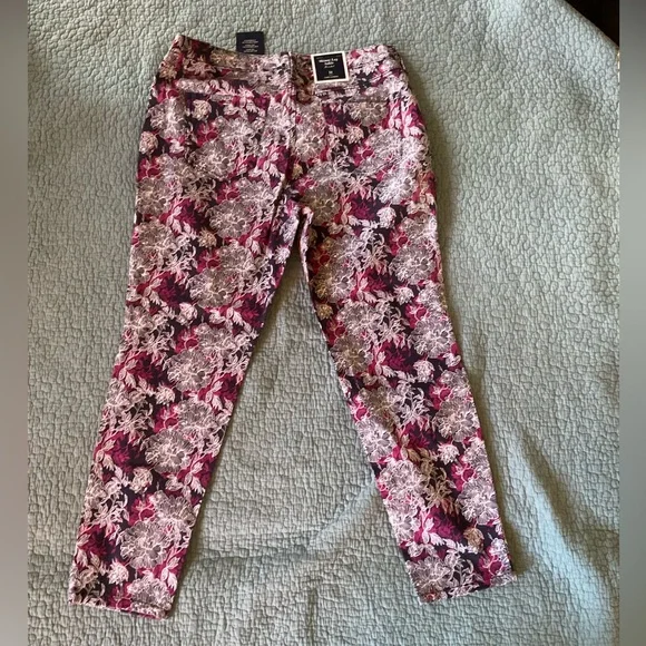 Tummy control pants, slimming pants, floral pants - Picture 6 of 10